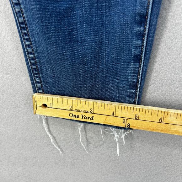 Madewell Jeans Women's 25 (2) Blue 10" High Rise Skinny Crop Button Fly Normcore - Picture 13 of 13